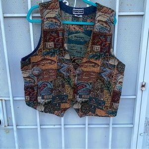 Gotcha Covered women’s XL tapestry fabric made in the USA Vintage